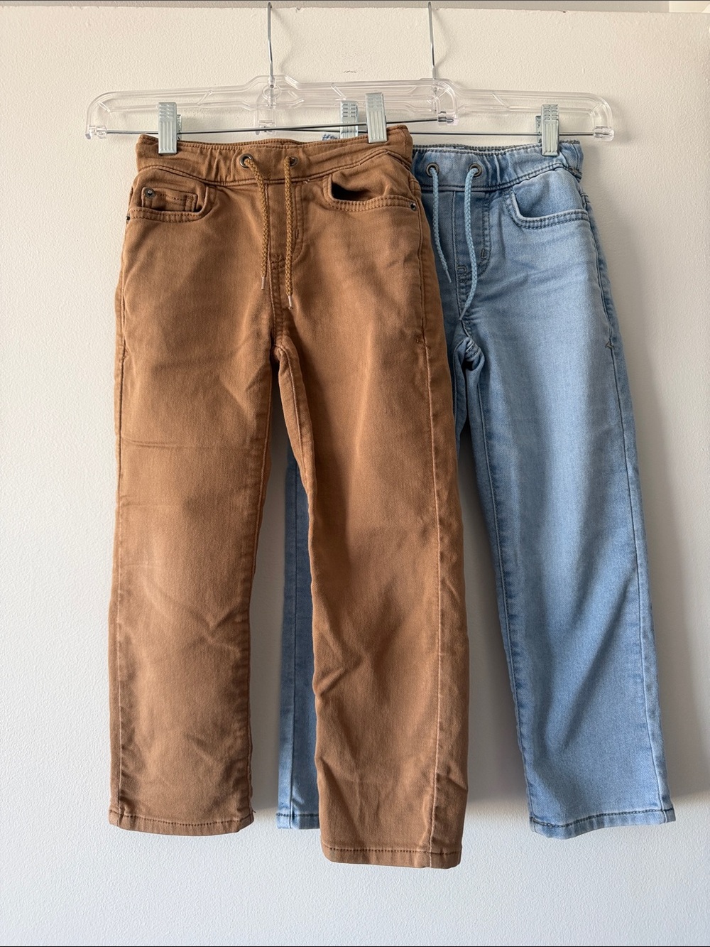Cat & Jack Boys Size 5 Athletic Fit Jogger Jeans Chinos Lot of 2